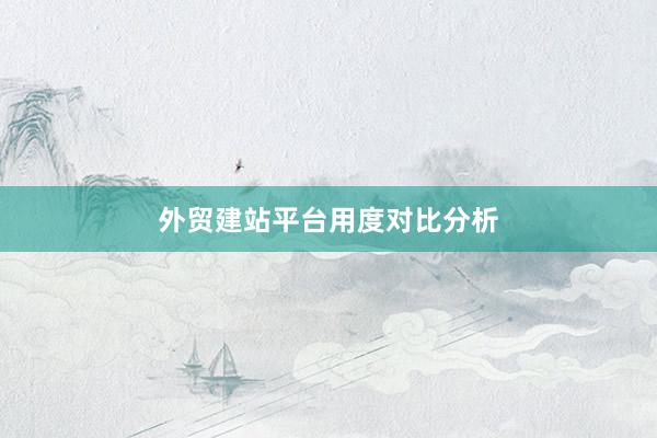 外贸建站平台用度对比分析